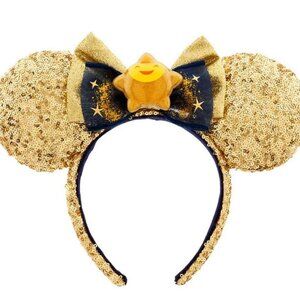 NWT Disney Parks Wish Star Sequined Minnie Mouse Ears Headband for Adults